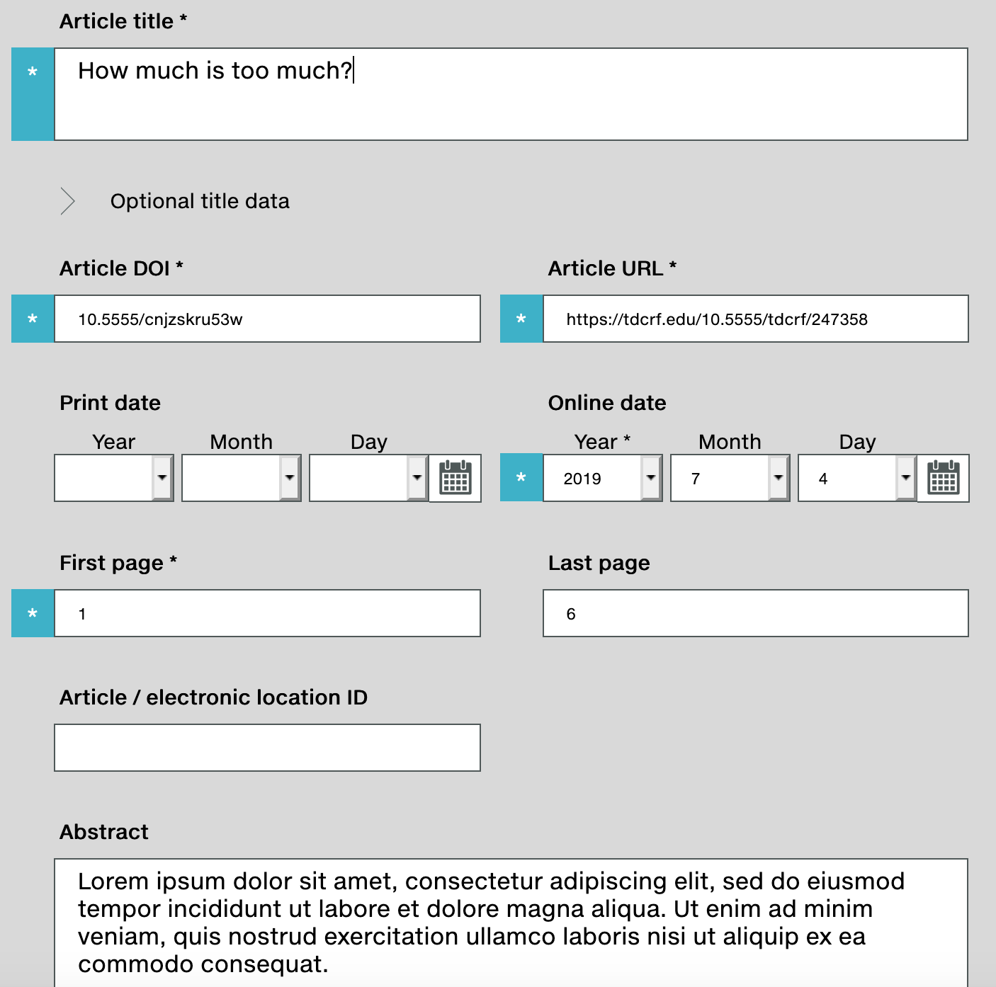 Adding metadata
